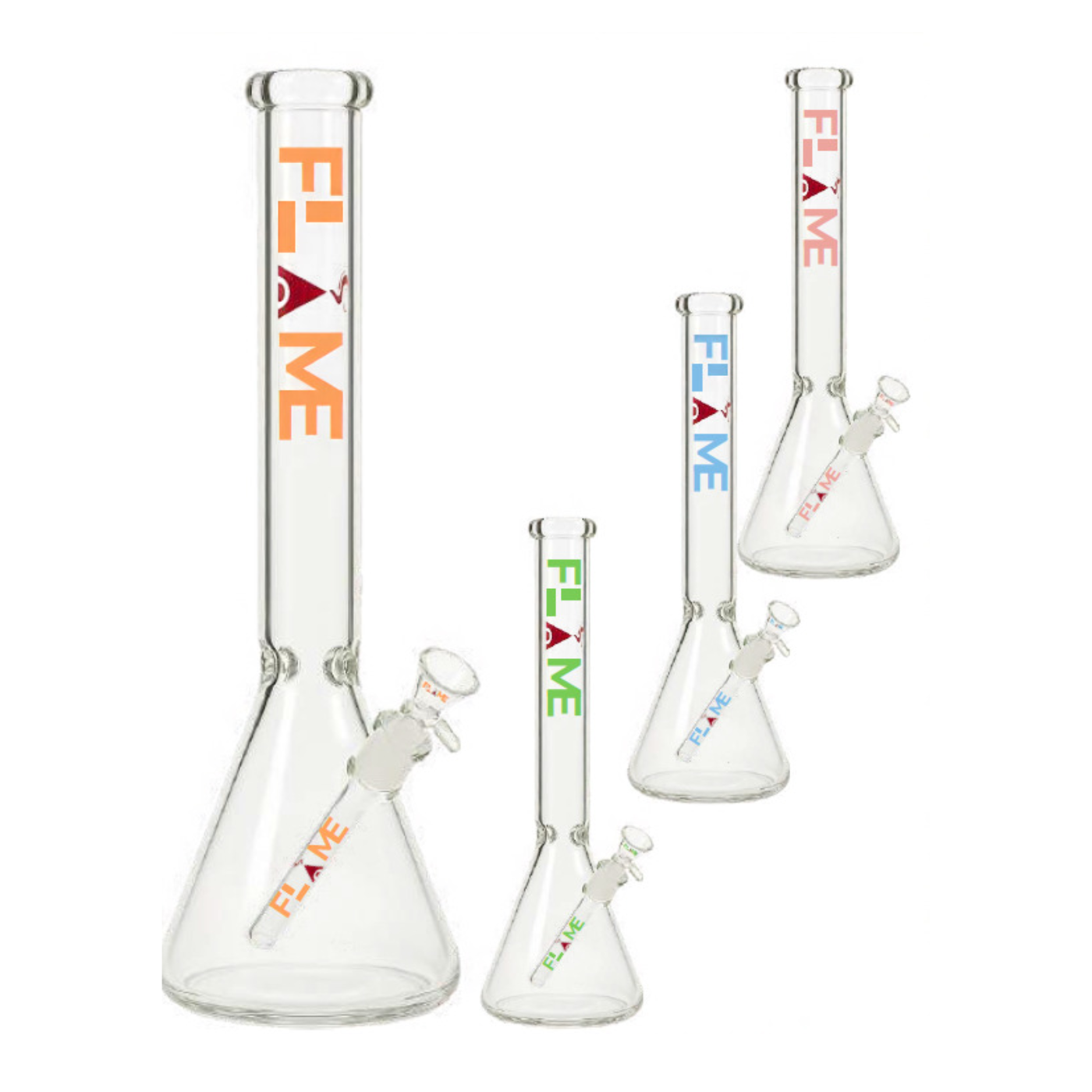 Bong 18" Clear Water Pipe [C 527]
