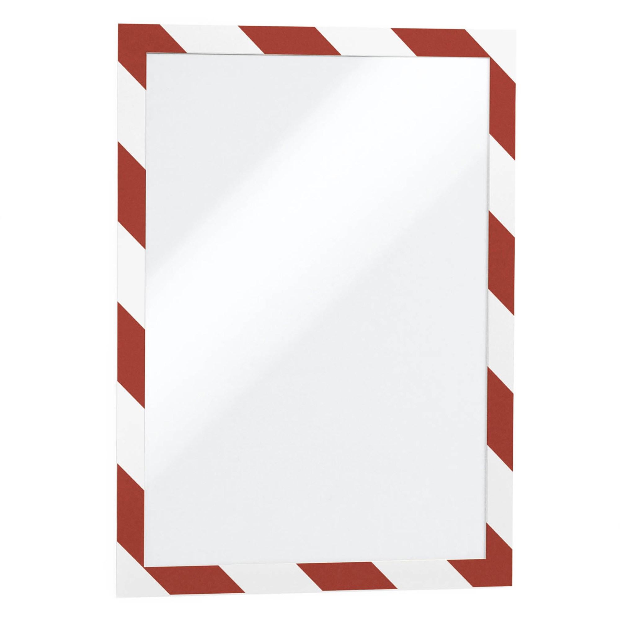 Durable Duraframe Security Self Adhesive Info Frame A4 Red/White Pack  Of 2