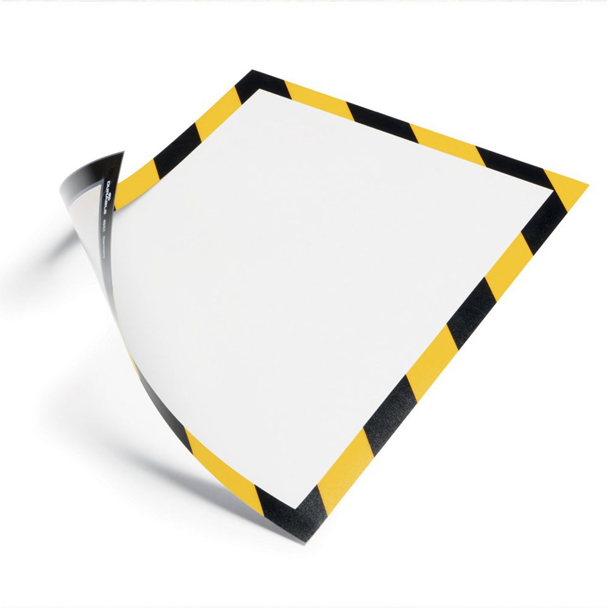Durable Magnetic Frame A4 Security Yellow On Black Pack  Of 5