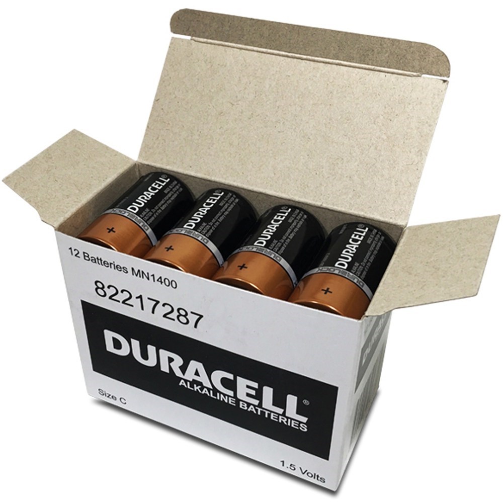 Duracell Coppertop Alkaline Battery Size C Pack  Of 12