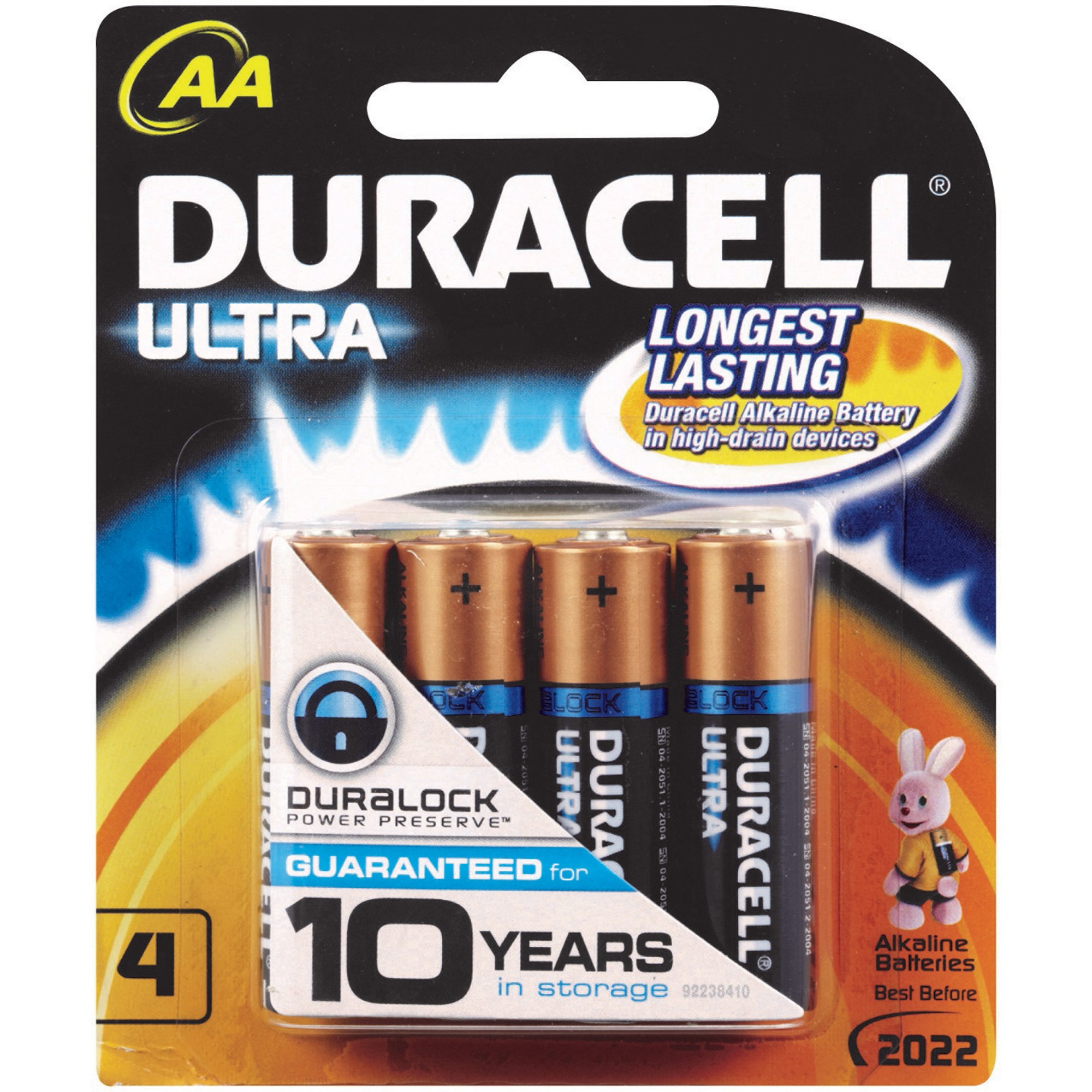 Duracell Ultra Alkaline Battery Size AA Pack  Of 4