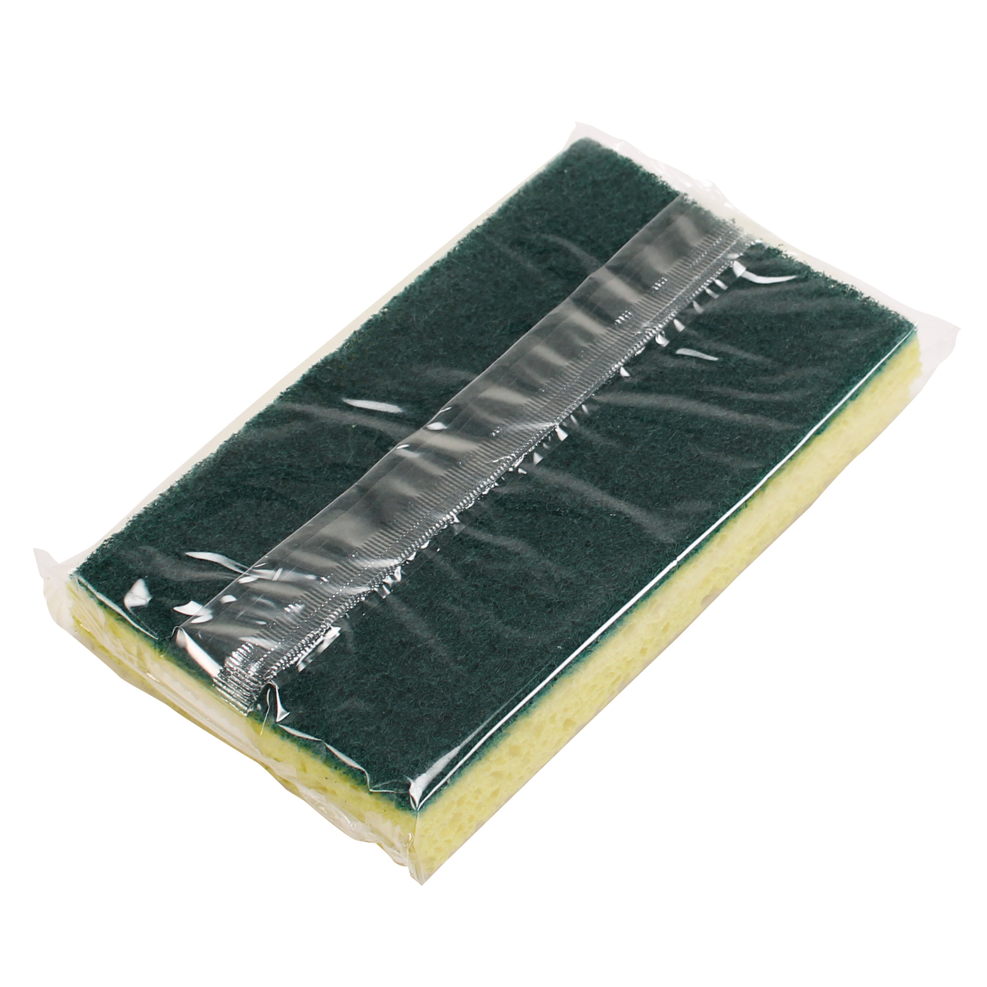 Performance Plus Cellulose Scrubbing Sponge Green/Yellow Med. Duty 6.25 x 3.25 20 / cs