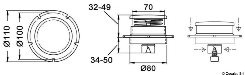 Wind Shell venting system Open / Close valve