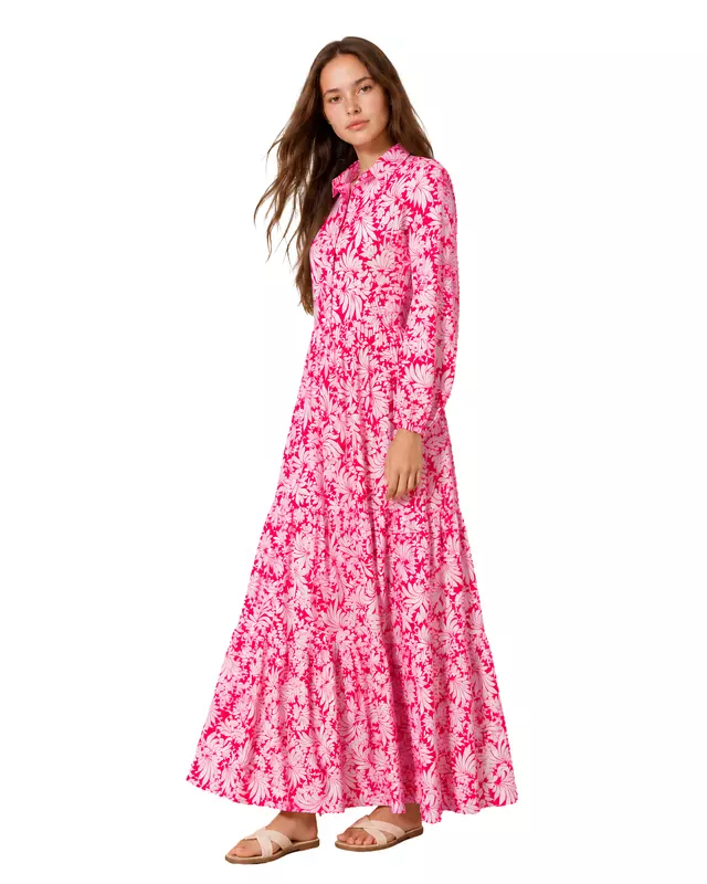 Printed Tiered Maxi Dress