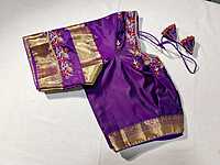 J54: Ready To Ship Beautiful Saree With Stitched Embroidery Work Blouse J54: Ready To Ship Beautiful Saree With Stitched Embroidery Work Blouse