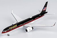 The Trump Organization 757-200 with national flag on tail
