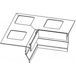 Colt int. profil dublu picurator PROFILPAS, 87538 CPGV/55/10/I COLOUR-COATED ALUMINIUM WHITE ST