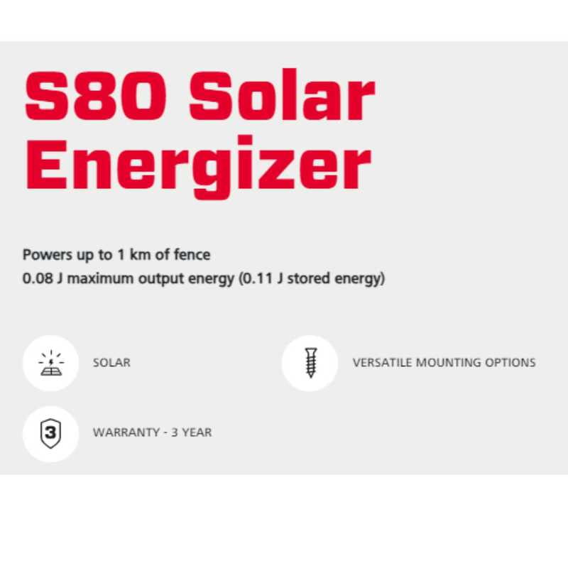 Speedrite Portable Solar Energizer S80