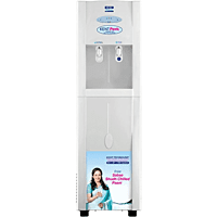 A person enjoying a glass of pure, chilled water dispensed from the Kent Perk unit. A person enjoying a glass of pure, chilled water dispensed from the Kent Perk unit.