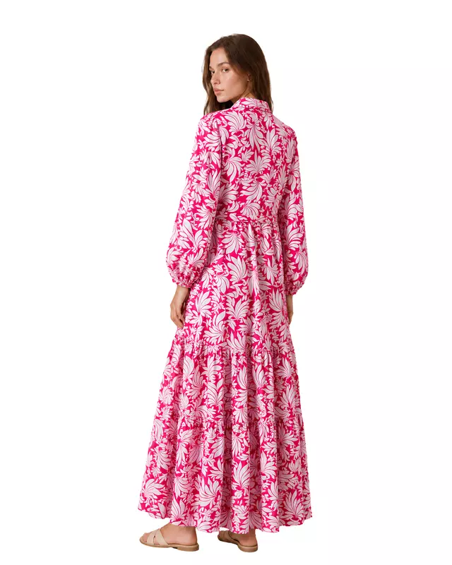 Printed Tiered Maxi Dress