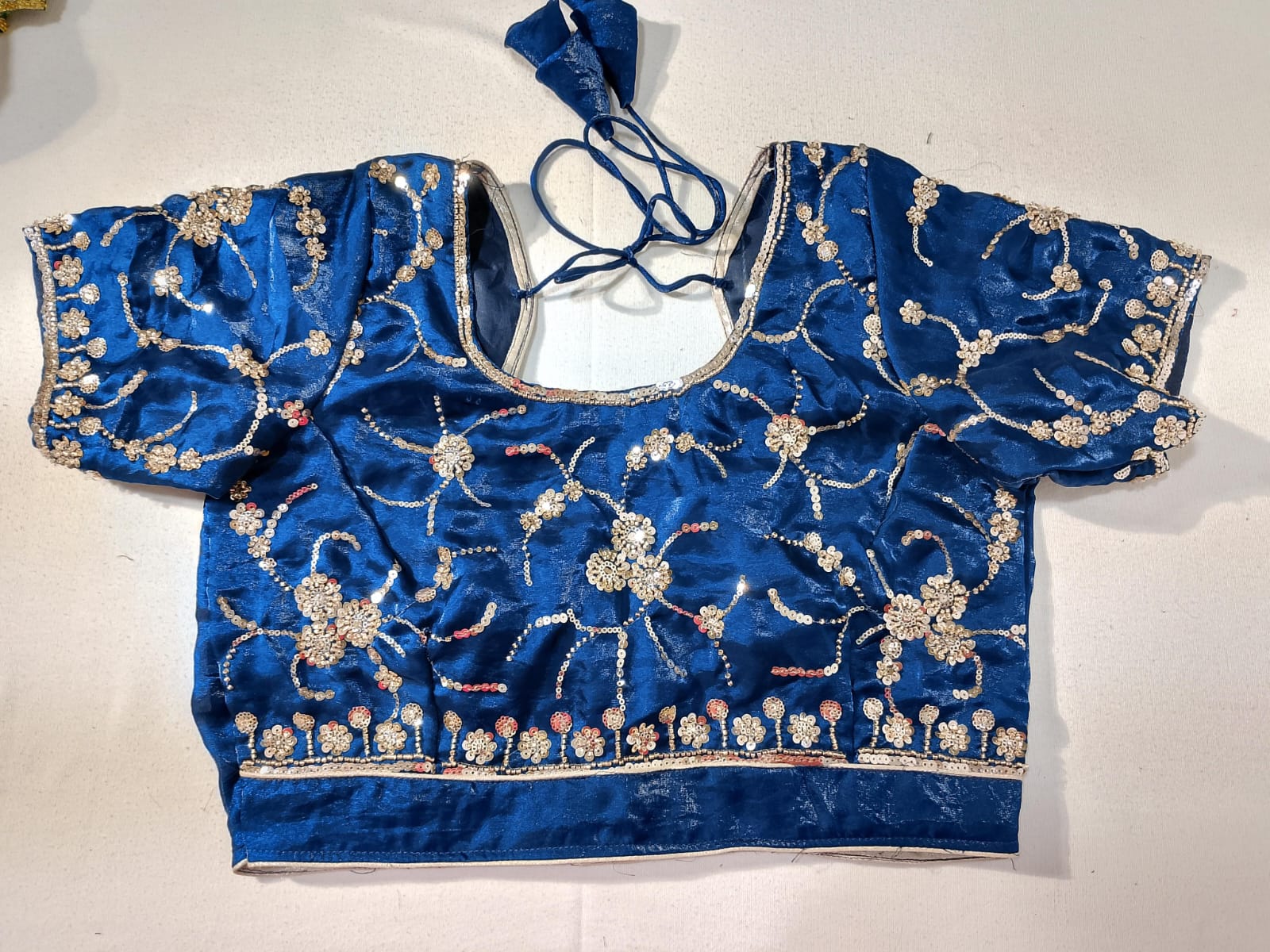 N232: Ready To Ship Beautiful Sequence Work Saree With Stitched Blouse N232: Ready To Ship Beautiful Sequence Work Saree With Stitched Blouse