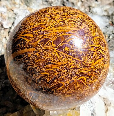 Miriam Jasper / Scrollstone Sphere (India) 51-53mm Miriam Jasper / Scrollstone Sphere (India) 51-53mm