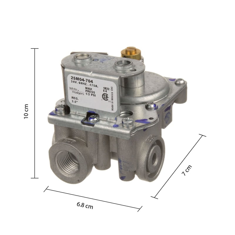 541103 VALVULA SOLENOIDE, 24V, 3.5" WC, NAT, 1 COIL , 3/8" FPT IN/OUT,