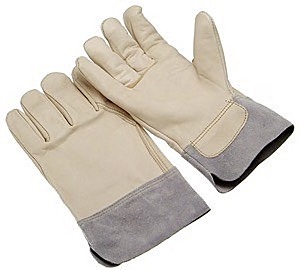 A grade cowhide, grain palm and back, wing thumb, split safety cuff
