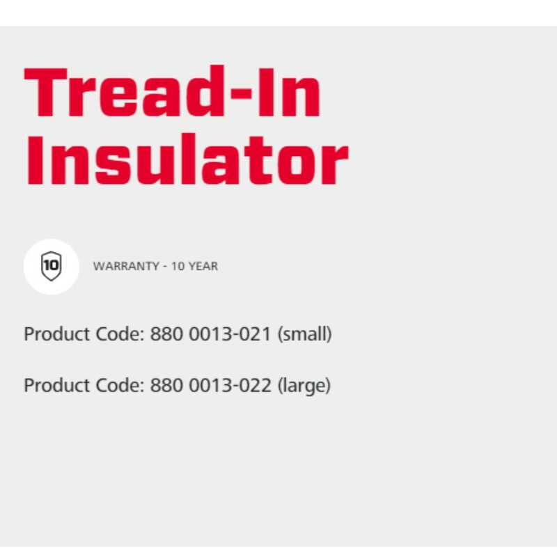 Speedrite Tread-In Insulator Large - 25 Pcs