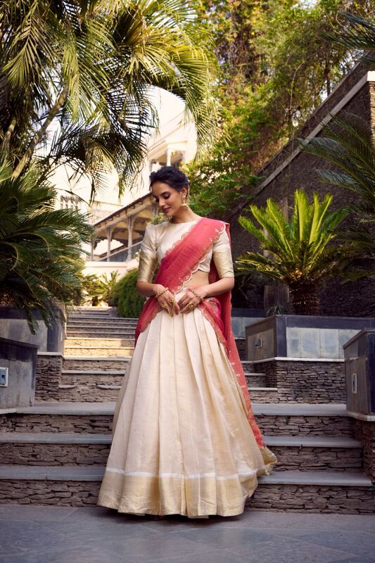 P557: Beautiful Soft Silk Lehenga Set