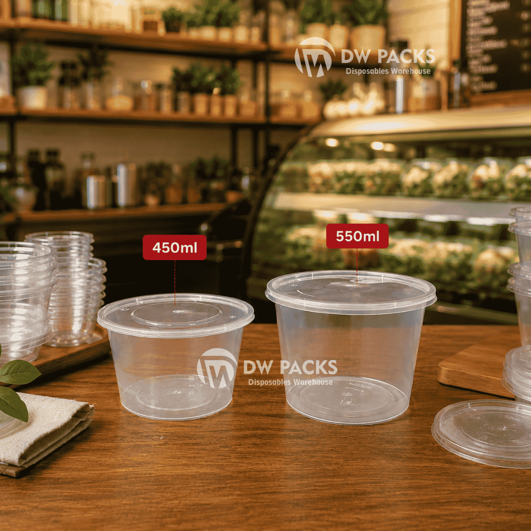 ROUND CLEAR PARFAIT BOWL WITH LID (550ML/450ML)