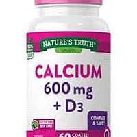 Natures Truth Calcium 600Mg W/D3 Caps 60S