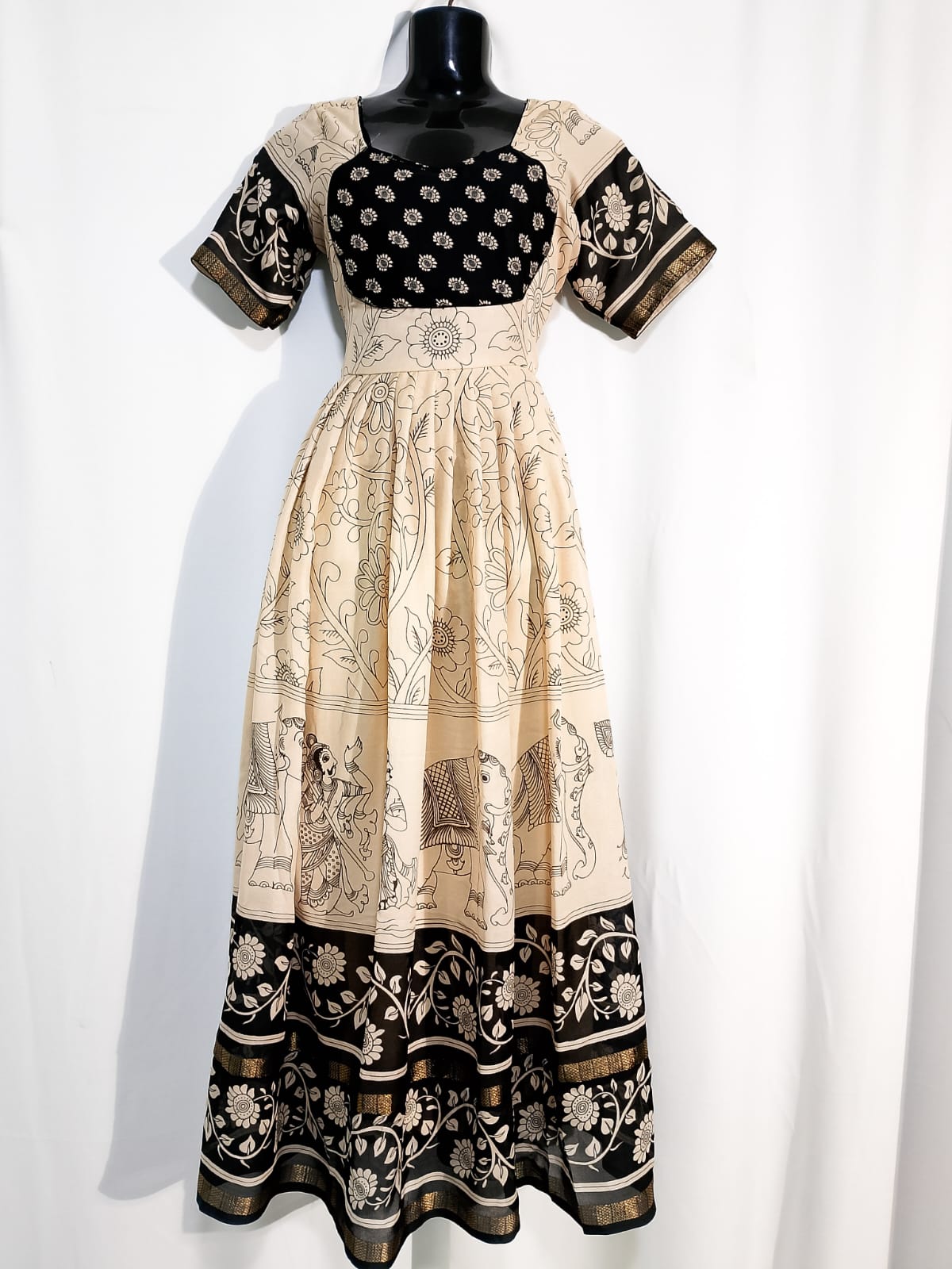 V29: Ready To Ship Beautiful Kalamkari Frock