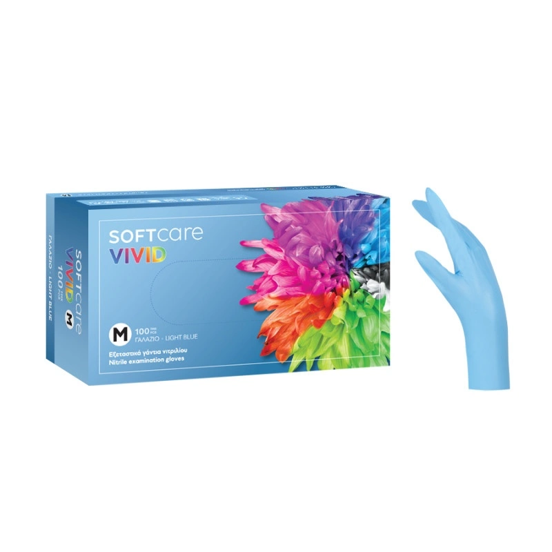 VIVID GRIP TOUCH LATEX POWDER FREE GLOVES MEDIUM (100PK)