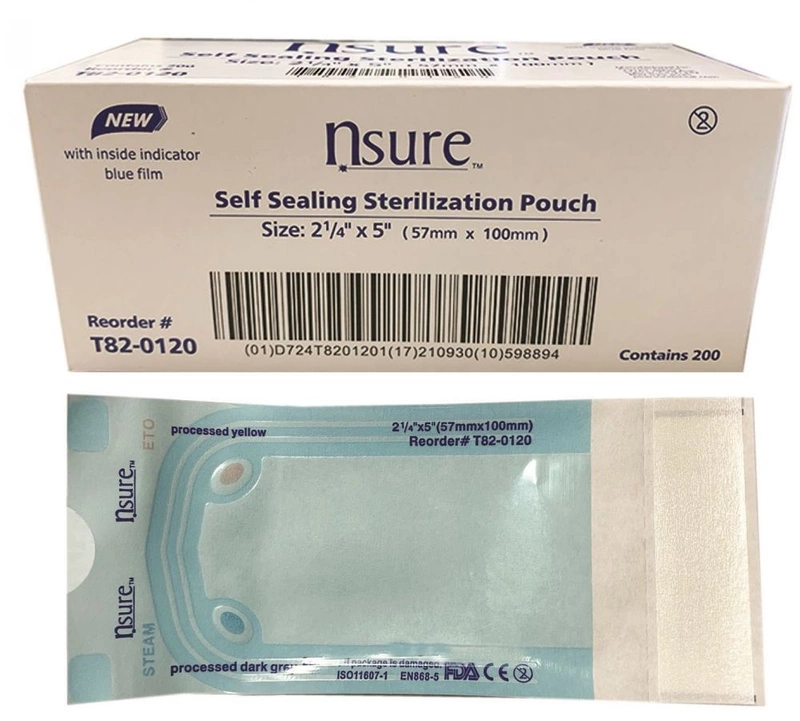 STERI POUCHES- 2.25X5 (N'SURE)