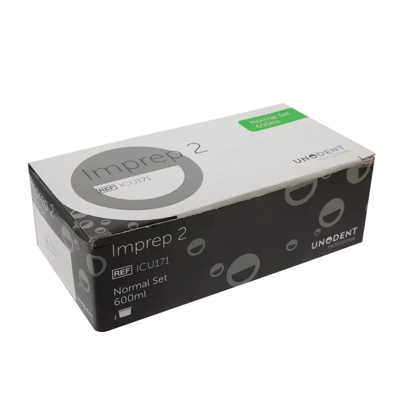 UNODENT IMPREP 2 AC IMPRESSION MATERIAL PUTTY- SOFT NORMAL SET (GREEN) (2 X 300ML)