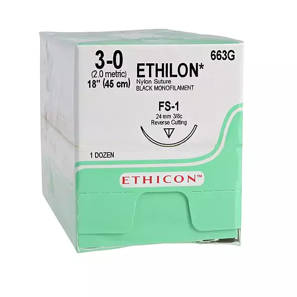 ETHICON SUTURES 3/0 GAUGE-12PK