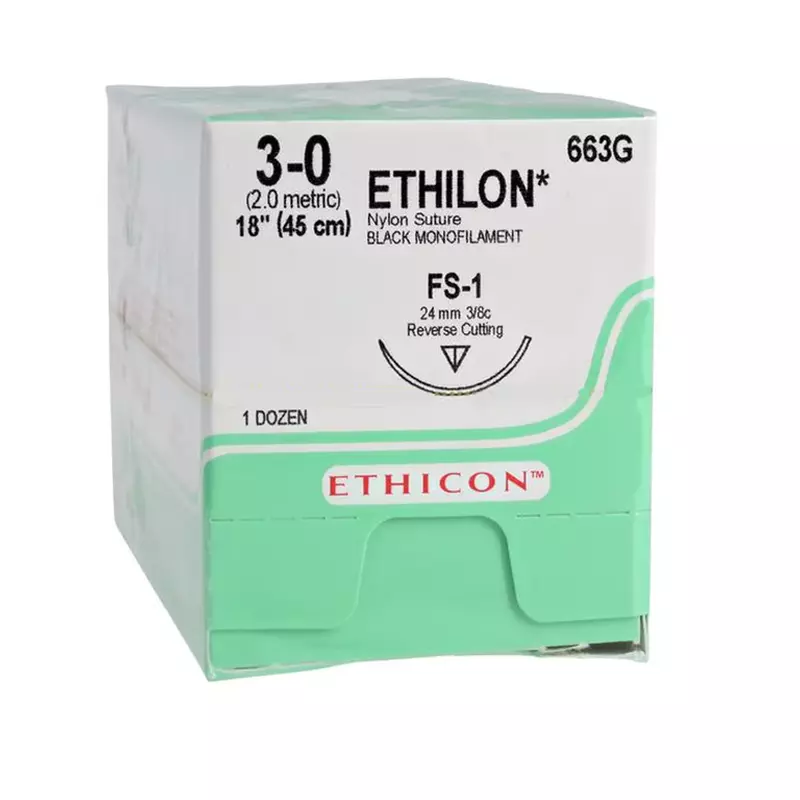 ETHICON SUTURES 3/0 GAUGE-12PK