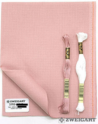Tela Aida Zweigart 72 Quadretti col. Rose