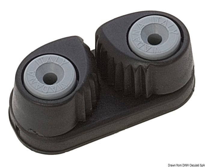 Clam cleat carbon fibre 5/14 mm