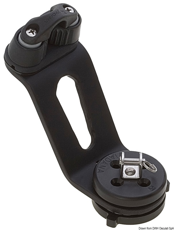 Clam cleat swivel base