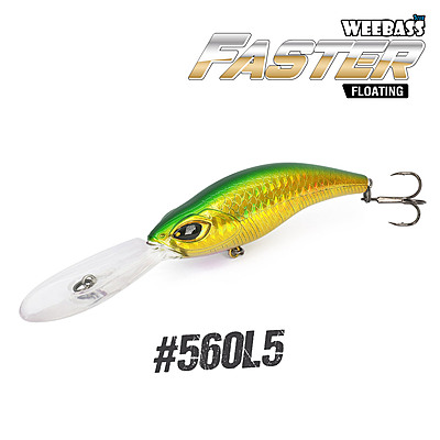 WEEBASS LURE (เหยื่อปลั๊ก) - รุ่น FASTER FLOATING 107mm/10.5g (560L5)