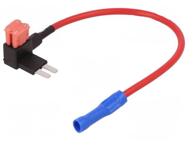 Splitter 10A 2 Standard fuses inside 1mm2 red