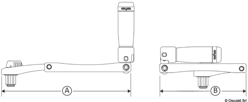 Maniglia pieghevole per winch FLIPPER� Standard
