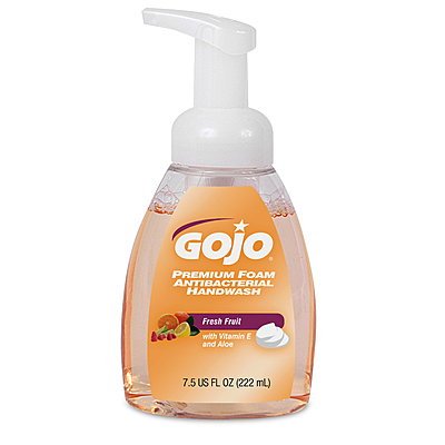 GOJO® Premium Foaming Antibacterial Soap 7.5 oz Pump Bottle Fresh Fruit Scent