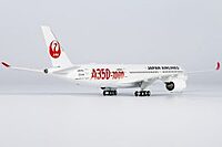 Japan Airlines (JAL) A350-1000 with red A350-1000 titles