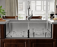 33-inch Double Equal Bowl, 16g LZ Series, Workstation 570895