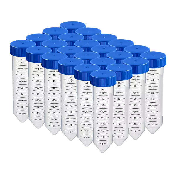 50ml Centrifuge Tube, Flat-top Cap, PP Tube, Sterile, DNase & RNase free, Conical Bottom, Bulk Pack