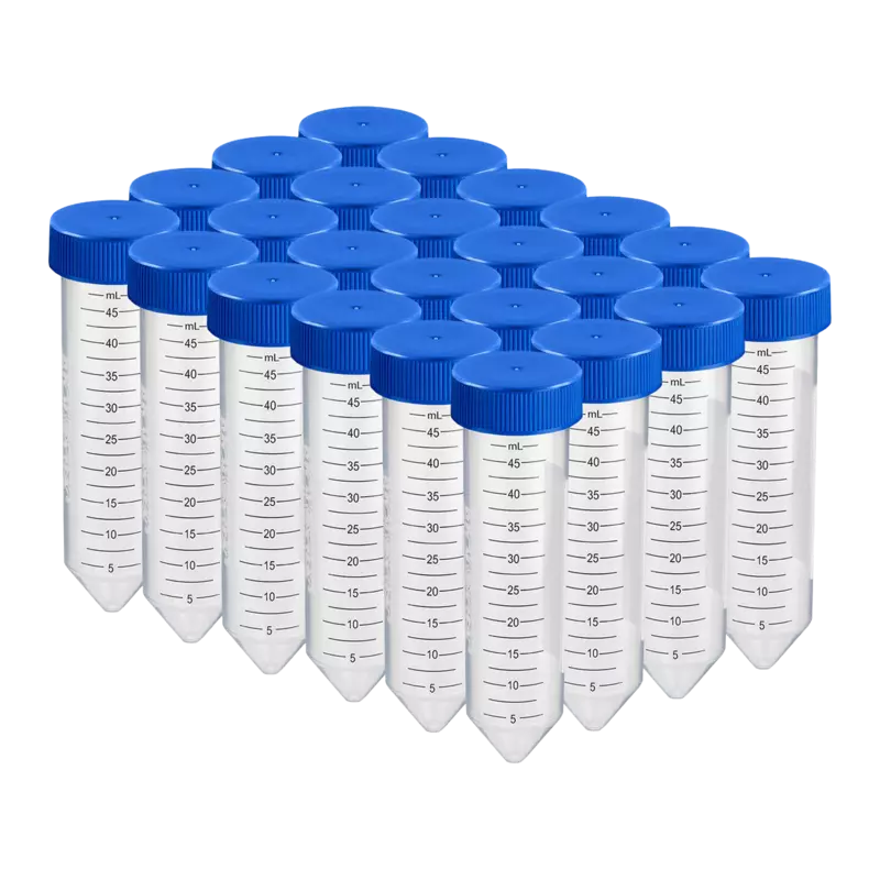 50ml Centrifuge Tube, Flat-top Cap, PP Tube, Sterile, DNase & RNase free, Conical Bottom, Bulk Pack