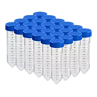 50ml Centrifuge Tube, Flat-top Cap, PP Tube, Non-Sterile, DNase & RNase free, Conical Bottom, Bulk Pack