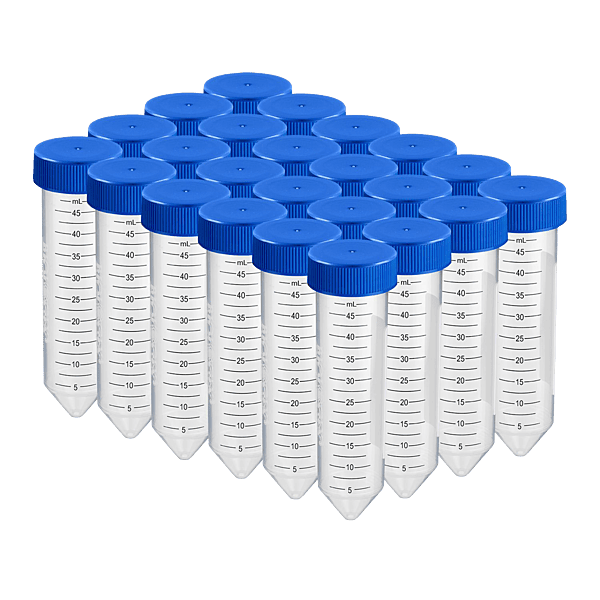 50ml Centrifuge Tube, Flat-top Cap, PP Tube, Non-Sterile, DNase & RNase free, Conical Bottom, Bulk Pack