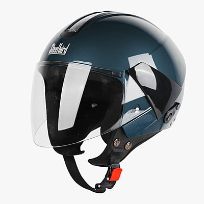 STEELBIRD SBH-5 TRIPLE NINE GLOSSY INDIGO BLUE C/V 580 MM