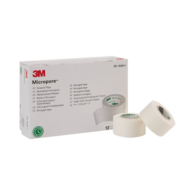 3M™ Micropore™ Medical Tape White 1 Inch X 10 Yard Paper NonSterile (RL/1EA)