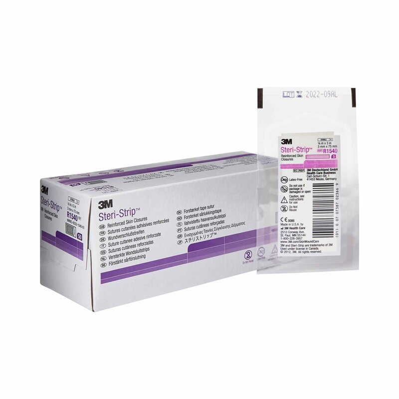 Steri-Strip Skin Closure Strip 1/8" x 3" Reinforced White (BX/50EA)