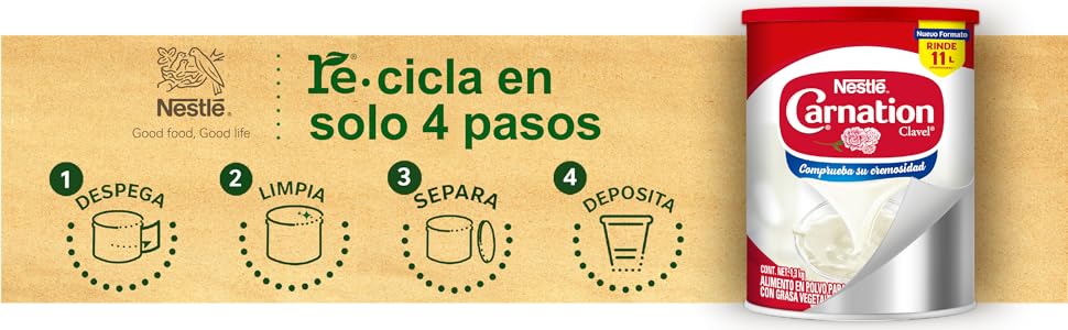 CARNATION Leche Evaporada Nestlé Polvo 1.3kg