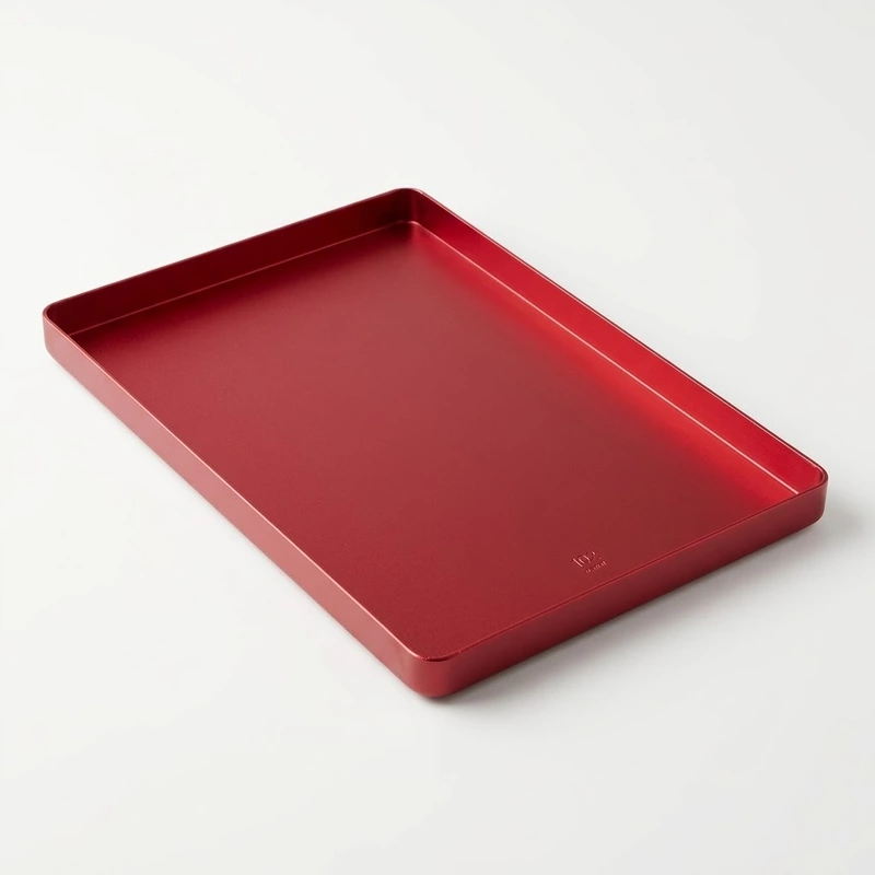 Metal Instrument Tray - Red