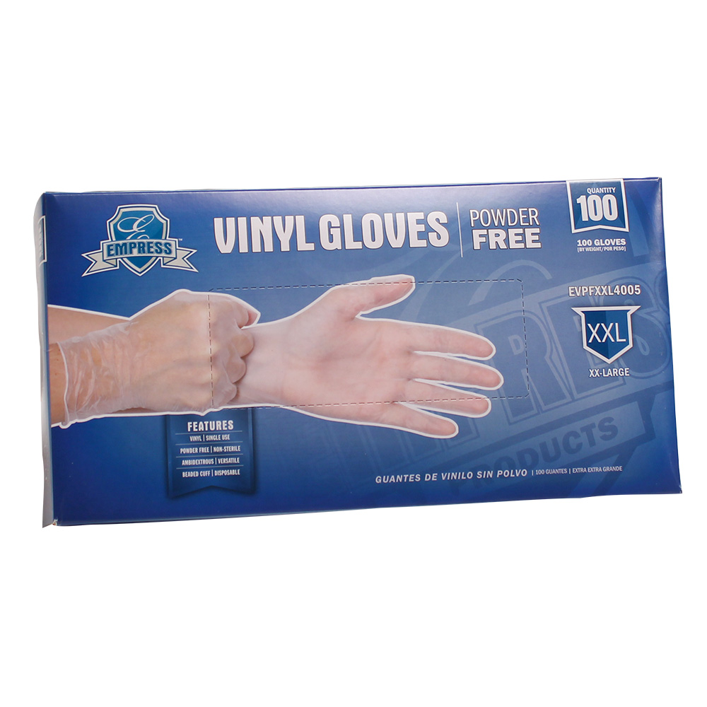 Empress Vinyl Glove Powder Free XX-Large 10 / 100 cs