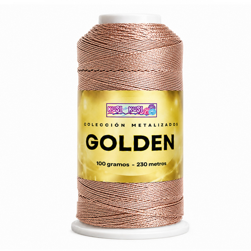 Hilo Golden Oro Rosa * 100Grs B-65-3 Cono X 100Gramos Hilo Golden Oro Rosa * 100Grs B-65-3 Cono X 100Gramos