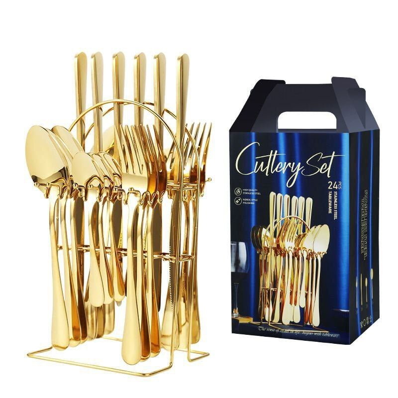 Cutlery Set 24pcs Gold