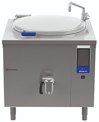 586341 ELECTRIC BOILING PAN+TAP,ROUND,100L(H),FS,D800